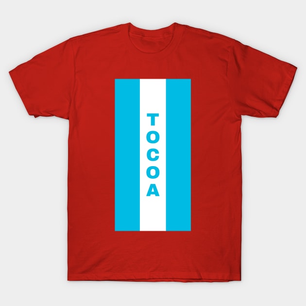 Tocoa City in Honduras Flag Colors Vertical T-Shirt by aybe7elf